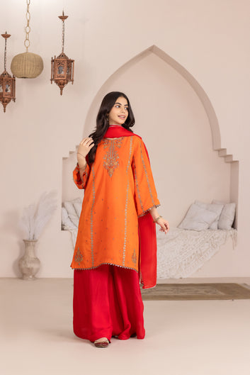 Glamour Sparkles (Orange & Red Luxury Pret)