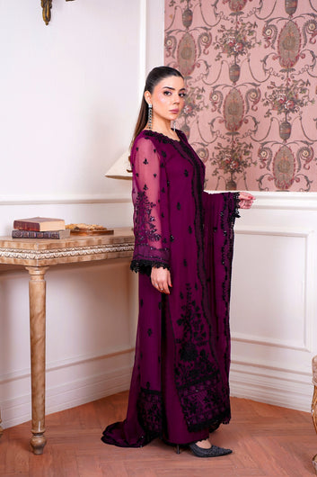 Mulberry – Luxury Chiffon 3PC Unstitched