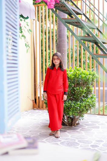 Urban Sparkles | Red 2-Piece Lawn Cotton Pret