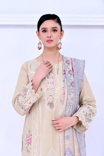 Vanya 01 Stitched 3PC Chikankari Lawn Suit.