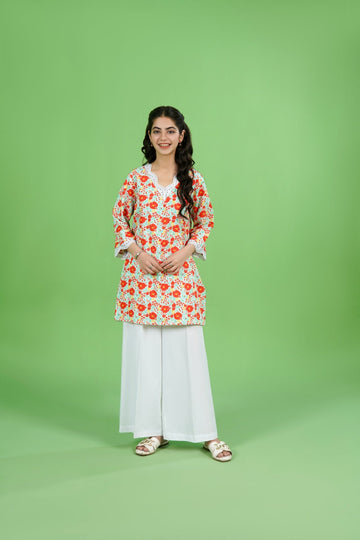 Opal Sparkles | Floral Fusion Lawn Ensemble