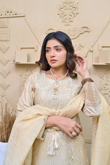 Iris 02 - 3PC Stitched chikankari Lawn Suit