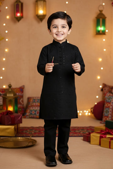 Festive Kurta Set – Signature Tonal Embroidered Edition