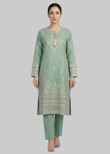 Iris 01 - 3PC Stitched chikankari Lawn Suit