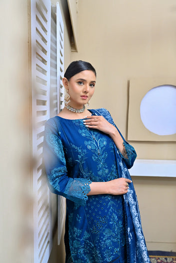 Zariya 01 - 3PC Stitched  Chikankari Lawn Suit