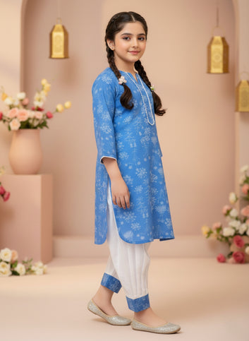 Azure Afghani Set – Girls Ethnic Wear