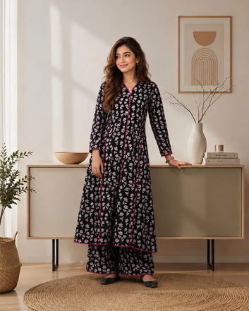 Ethnic Glow – 2 Piece Printed Suit