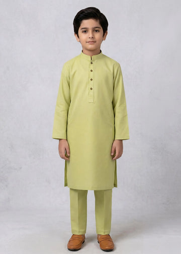 Pasha Fresh | Boys’ Lime Green 2-PC Kurta Set